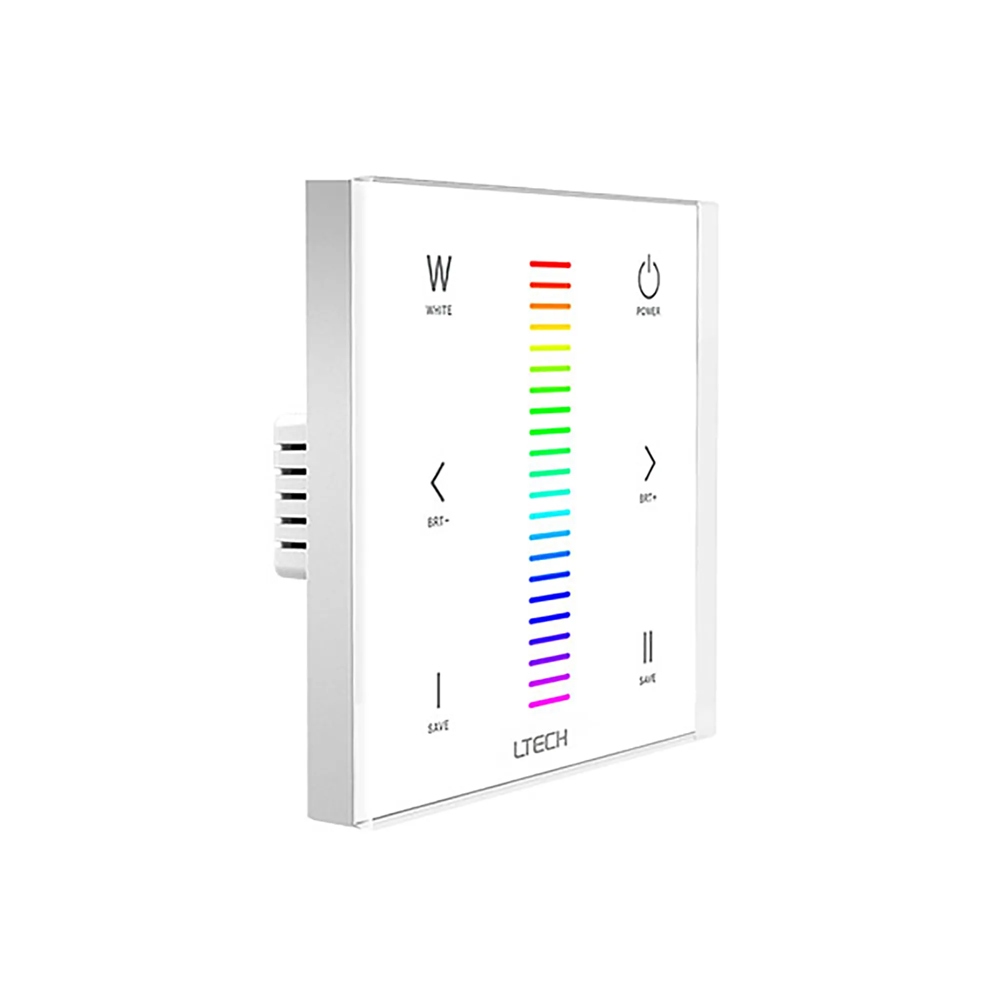 E4  RF2.4GHz RGBW Touch Panel, PWM Power O/P, RGBW Dim, 12/24Vdc, 288W 12A, Single/Multi Zone Support.